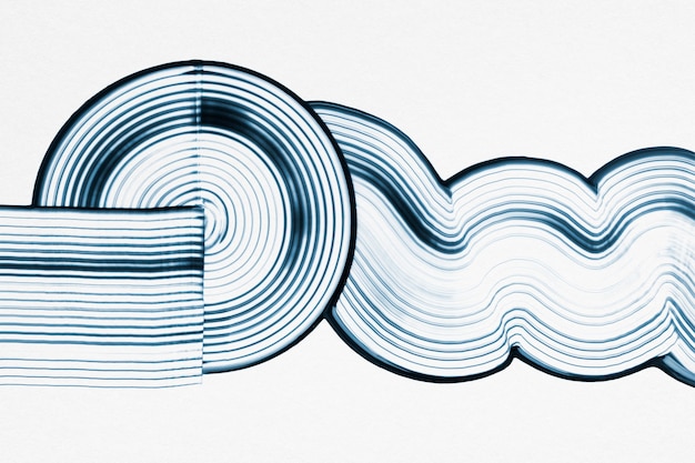 Сделай сам волна текстурированный фон в сине-белом экспериментальном абстрактном искусстве