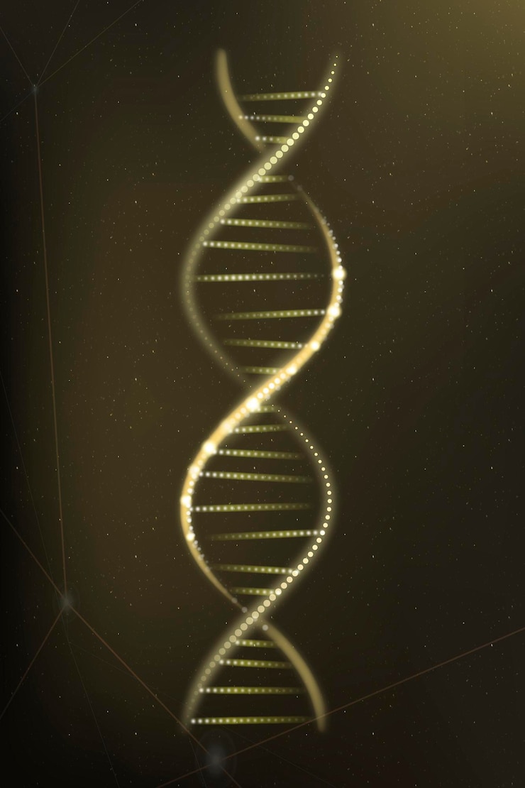 無料Photo dna遺伝子バイオテクノロジー科学ゴールドネオングラフィック