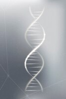 무료 사진 dna 유전 생명 공학 과학 회색 네온 그래픽