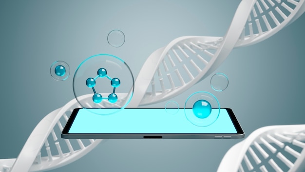 Free photo dna representation concept