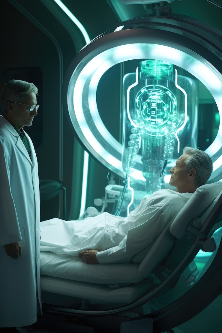 Free Photo doctor from the future concept