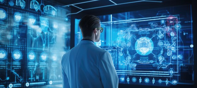 Free Photo doctor from the future concept