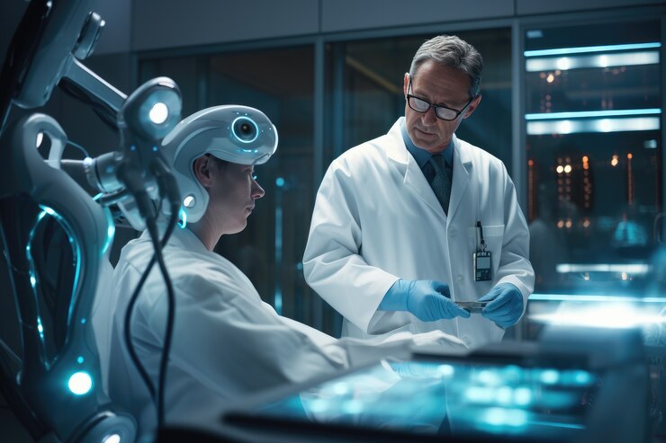 Free Photo doctor from the future concept