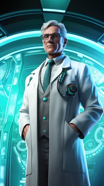 Doctor from the future concept