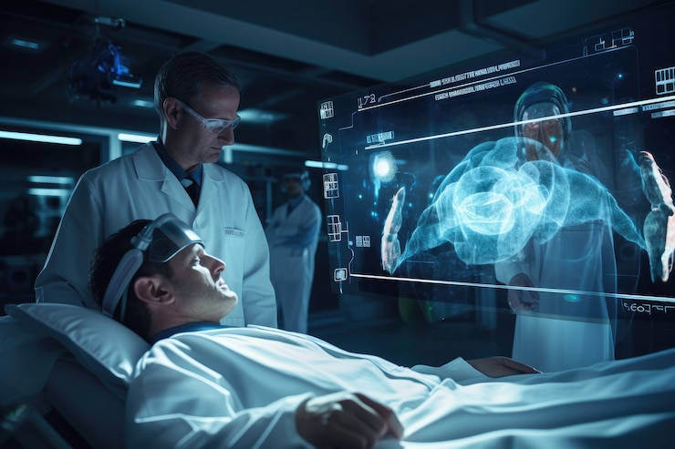 Free Photo doctor from the future concept