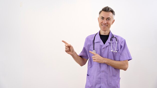 doctor getting ready for routine medical checkup