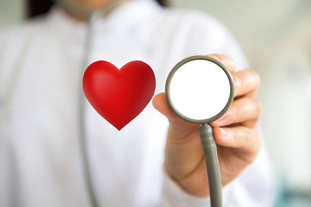 Doctor holding a stethoscope