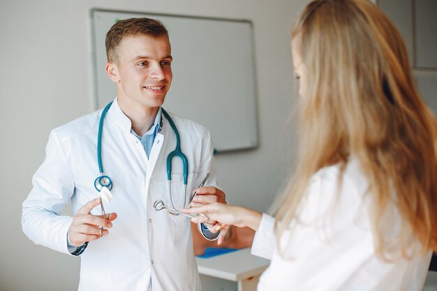 Doctor is holding a stethoscope