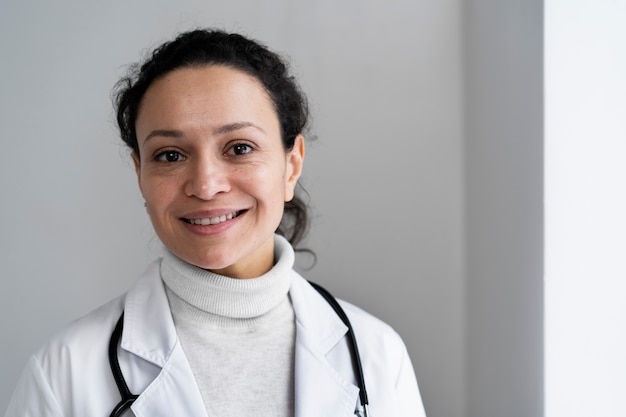 Free photo doctor preparing for consult