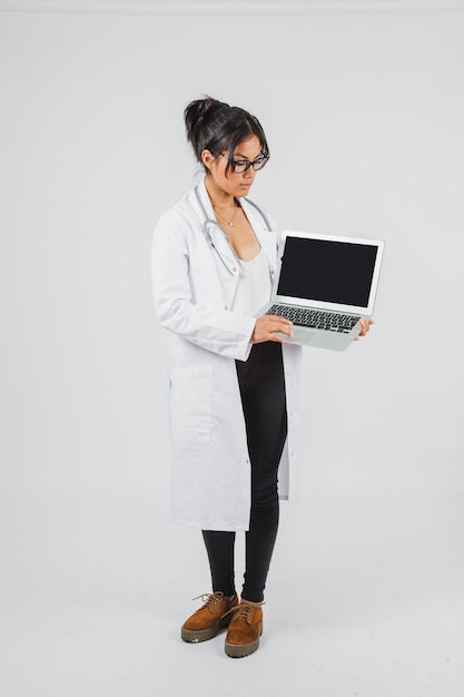 Doctor with laptop