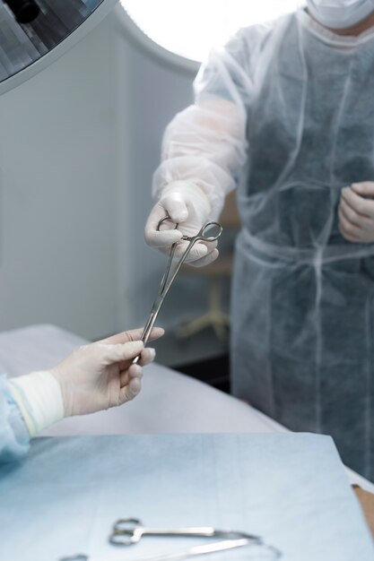 Doctors in the operation room