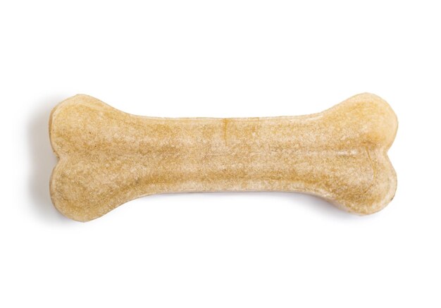 Dog chew bones isolated on white background