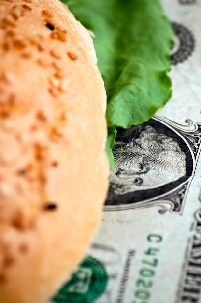 Foto gratuita dollaro burger