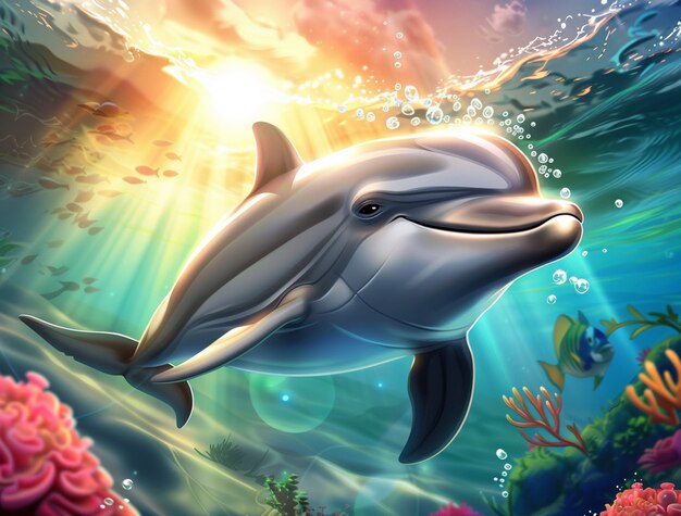 dolphin digital art