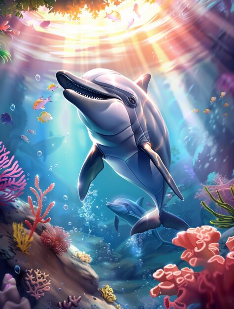 dolphin digital art