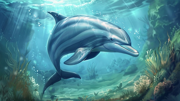 dolphin digital art