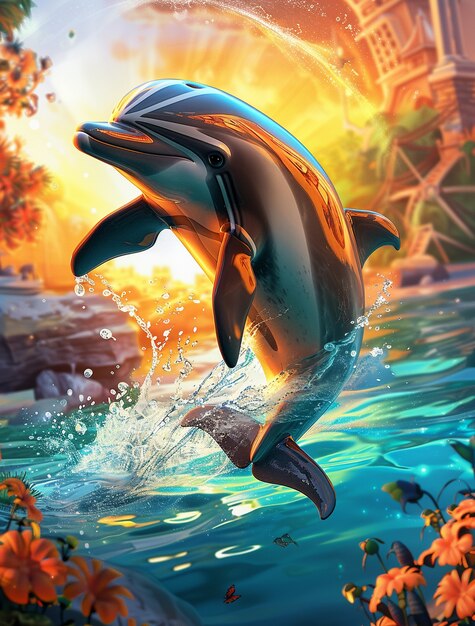 dolphin digital art