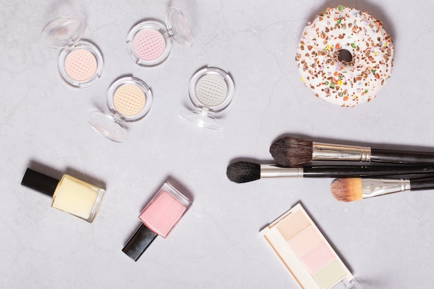 Donut and beauty supplies