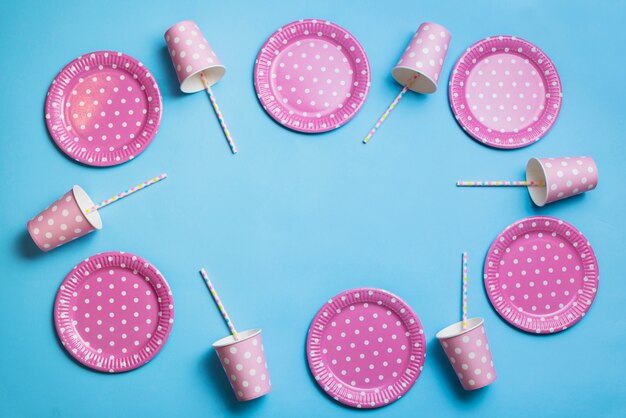 Dotted birthday tablewear 