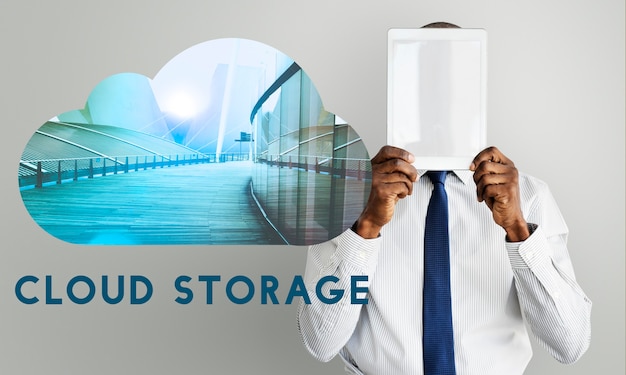 Foto gratuita scarica il backup dell'archiviazione cloud