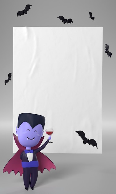 Foto gratuita decorazione di dracula per halloween