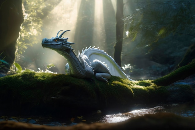 Dragons and fantasy artificial intelligence image