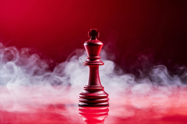 Free photo dramatic chess piece