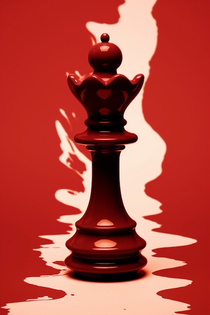 Free photo dramatic chess piece