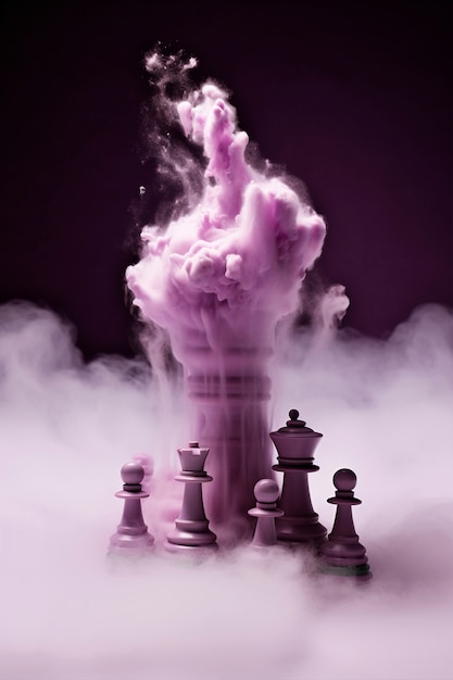 Free photo dramatic chess piece