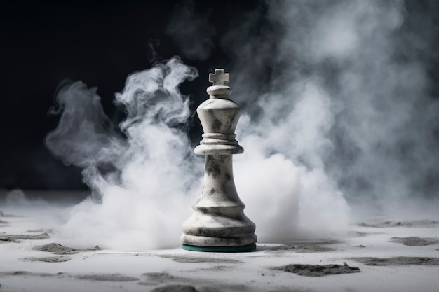 Free photo dramatic chess piece