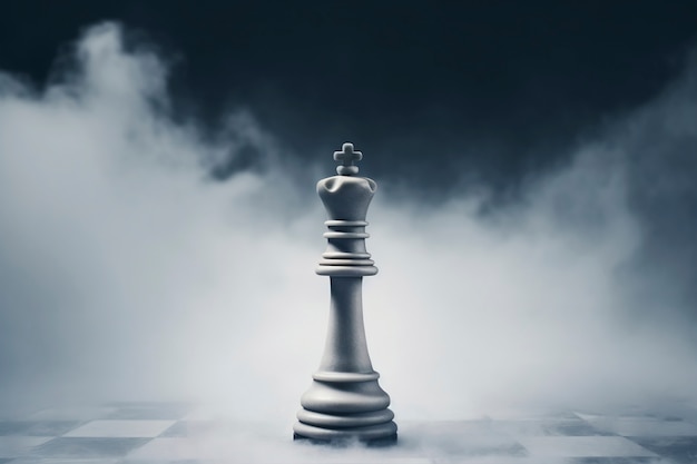 Free photo dramatic chess piece