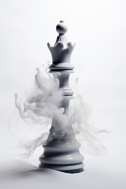 Free photo dramatic chess piece