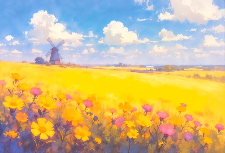 無料Photo ドラマチックな風景イラスト