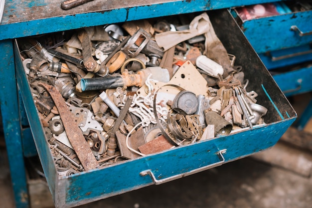 Drawer in workshop