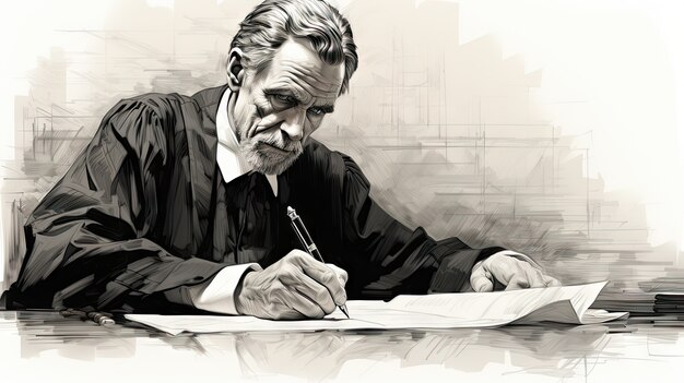 Free photo drawings about the legal profession