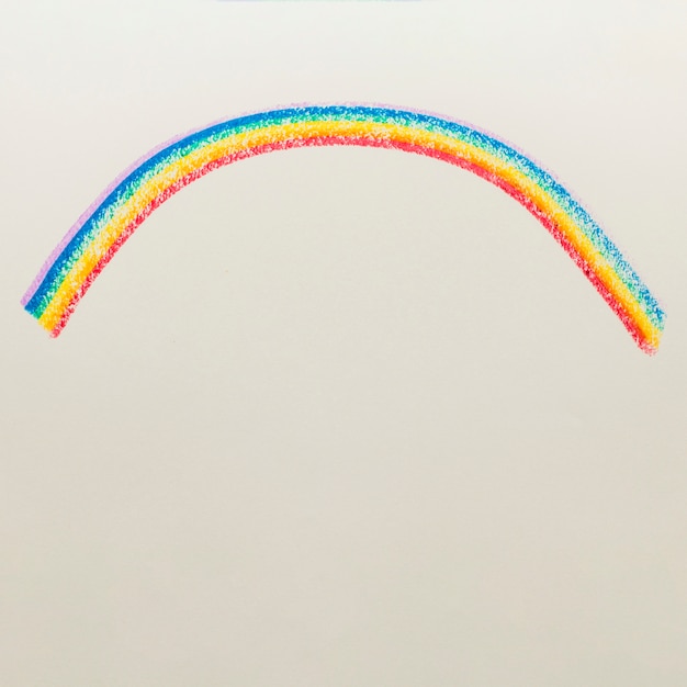 Drawn stripes in LGBT colors