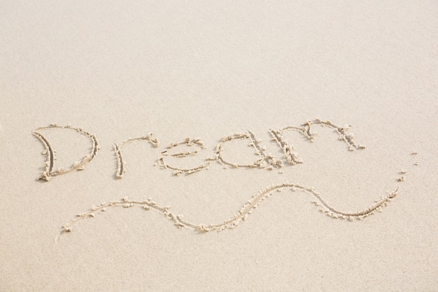Dream written on sand