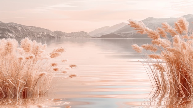 Foto gratuita estetica sognante e colore dell'anno toni paesaggio naturale