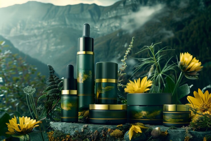 Free Photo dreamy aesthetic cosmetic product with fresh background