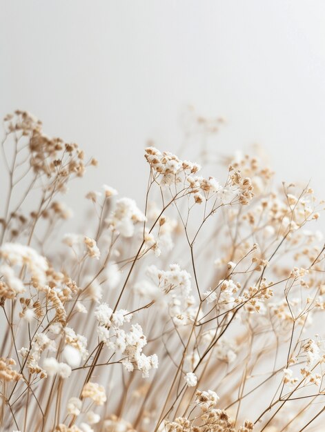 Dreamy arrangement with decorative dried flowers