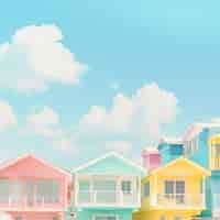 무료 사진 dreamy atmosphere and pastel colored scene for travel content