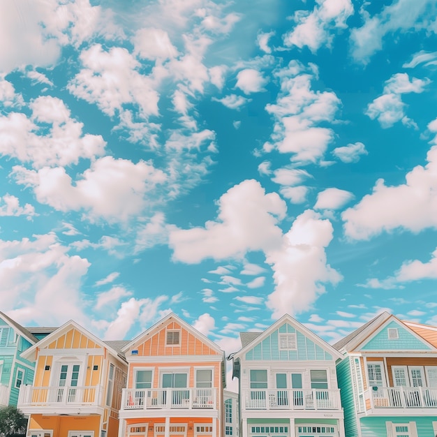 무료 사진 dreamy atmosphere and pastel colored scene for travel content