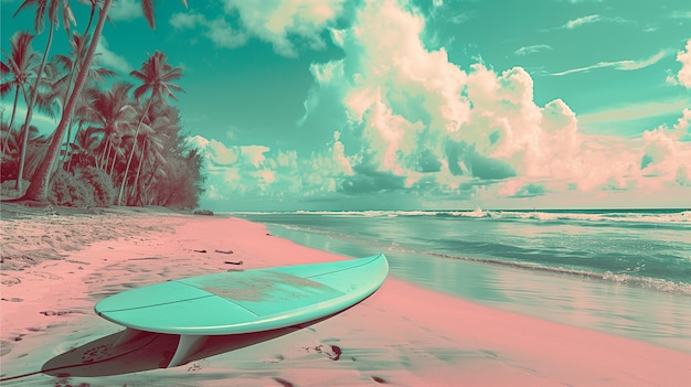 Dreamy atmosphere and pastel colored scene for travel content