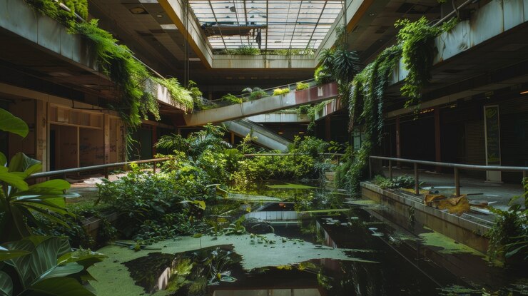 Free Photo dreamy interior of mall