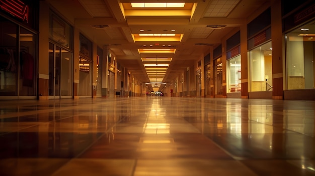 Free photo dreamy interior of mall