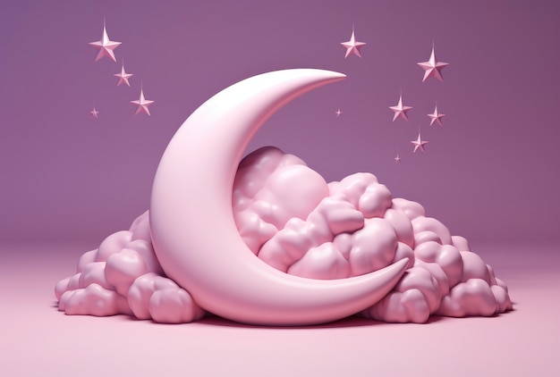 夢の月と星たち