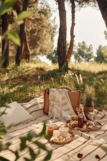 Dreamy picnic still life