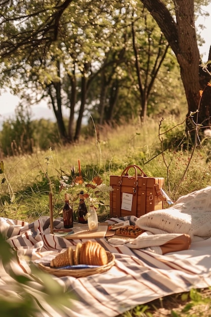 Dreamy picnic still life