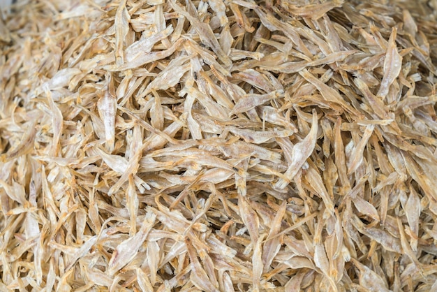 dried fish at the market