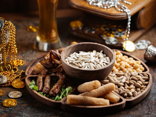 Dried fruits with seeds